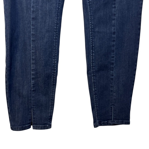 J Jill Denim Authentic Fit Front Slit Ankle Jeans Womens 10 with side zip - Picture 3 of 12